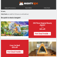 Mighty Ape email thumbnail