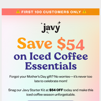 Javy Coffee email thumbnail