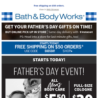 Bath and Body Works email thumbnail