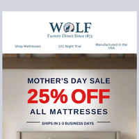 Wolf Mattress email thumbnail