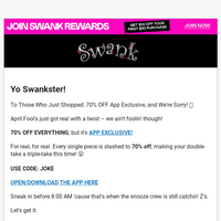 Swank A Posh email thumbnail