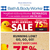 Bath and Body Works email thumbnail