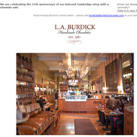 L.A. Burdick Chocolate email thumbnail