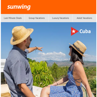 Sunwing Vacations email thumbnail