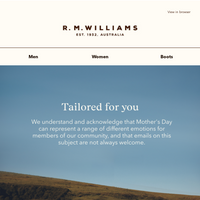 R.M.Williams Australia email thumbnail