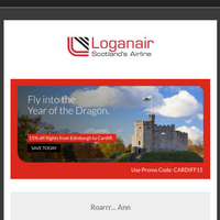 Loganair email thumbnail