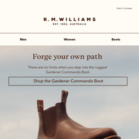 R.M.Williams Australia email thumbnail