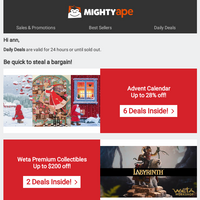 Mighty Ape email thumbnail