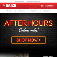 The Brick email thumbnail