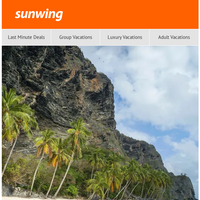 Sunwing Vacations email thumbnail