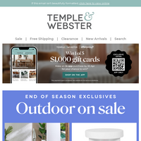 Temple & Webster email thumbnail