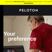 Peloton email thumbnail