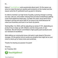 TouchUpDirect email thumbnail