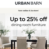 Urban Barn email thumbnail