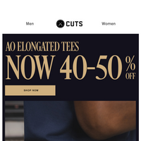 Cuts Clothing email thumbnail