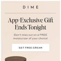 DIME Beauty email thumbnail