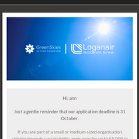 Loganair email thumbnail