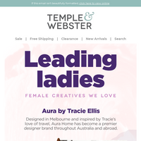 Temple & Webster email thumbnail