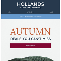 Hollands Country Clothing email thumbnail