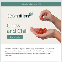 The CBDistillery email thumbnail