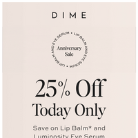 DIME Beauty email thumbnail