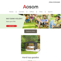 Aosom UK email thumbnail