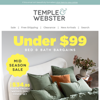 Temple & Webster email thumbnail