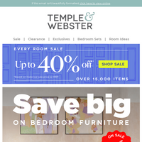 Temple & Webster email thumbnail