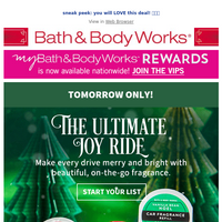 Bath and Body Works email thumbnail