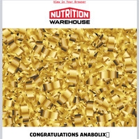 Nutrition Warehouse email thumbnail