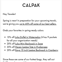 CALPAK email thumbnail