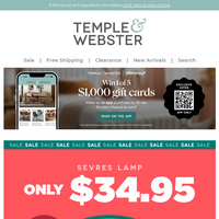 Temple & Webster email thumbnail