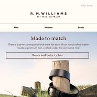 R.M.Williams Australia email thumbnail