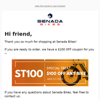 Senada Bikes email thumbnail