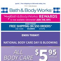 Bath and Body Works email thumbnail