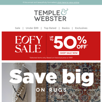 Temple & Webster email thumbnail