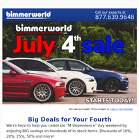 BimmerWorld email thumbnail