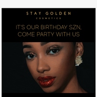 Stay Golden Cosmetics email thumbnail