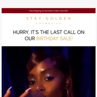 Stay Golden Cosmetics email thumbnail