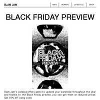 Slam Jam email thumbnail