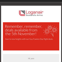 Loganair email thumbnail