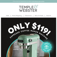 Temple & Webster email thumbnail