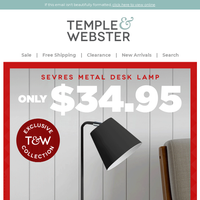 Temple & Webster email thumbnail