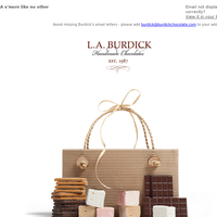 L.A. Burdick Chocolate email thumbnail