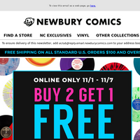 Newbury Comics email thumbnail