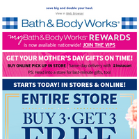 Bath and Body Works email thumbnail