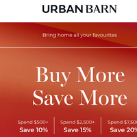 Urban Barn email thumbnail