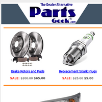 Parts Geek email thumbnail