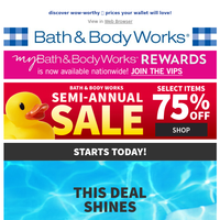 Bath and Body Works email thumbnail