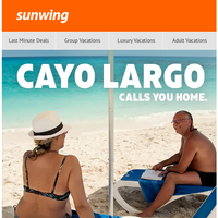 Sunwing Vacations email thumbnail